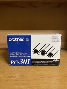 GENUINE BROTHER PC-301, 2-pack, FAX CARTRIDGES, NIB