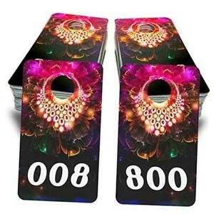 Reverse Mirrored Image Number Card for Live Sales and Live Number TagsCloth