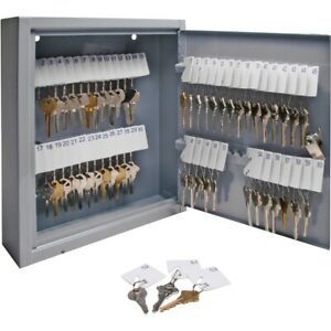 Sparco All-Steel Slot-Style 60-Key Cabinet - 10&#034; x 3&#034; x 12&#034; - Security Lock -
