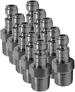 Hot Max 28130 Tru-Flate 1/4-Inch x 1/4-Inch Male NPT Plug, 10-Pack