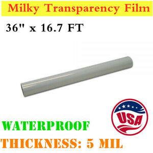 USA 36&#034;x16.7Ft Waterproof Inkjet Milky Transparency Film for Screen Printing