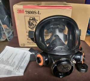 3M 7800S-L Full Face Piece Reusable Respirator - Black
