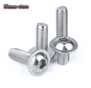 M3 M4 M5 M6 304 Stainless Steel Half Round Button Flange Head Bold Screw