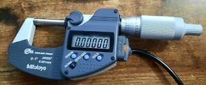 Mitutoyo 293-334-30 Micrometer,0.00005&#034; Resolution + USB Input Tool 264-016-10