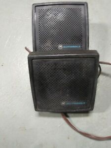Lot of 2 Motorola  External Radio Speaker w/ Bracket  and  aa