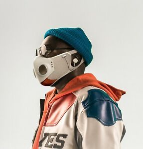 XUPERMASK White/Grey/Orange (M/L)