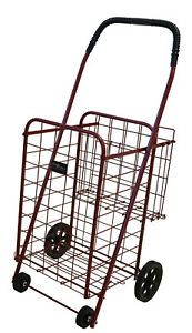 Narita Mini Plus Shopping Cart 4 Wheel Shopping Cart White