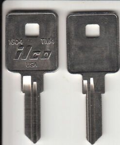 lot of 2 ILCO 1604 TM4 Key Blanks Trimark, Winnebago RV key