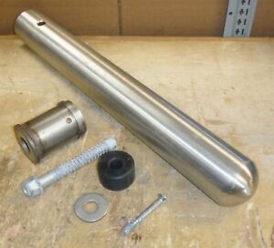 McCue FlexCore 24&#034; Cart Stop Flex Post 3&#034; Diameter Kit, Stainless Steel *ty17