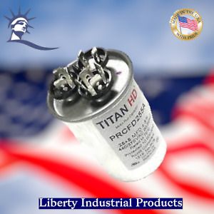 Titan HD Heavy Duty PRCFD255A Dual Capacitor  440/370 VAC 25+5 MFD  Made in USA