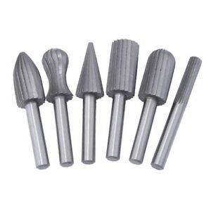 A1ST 6pcs Carbide Cutter Rotary Burr Set CNC Engraving Bit Rotary File Bur Burr