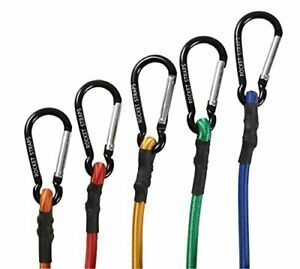 ROCKET STRAPS (24PC) Carabiner Bungee Cords with Hooks, Bungee Cord Assortment