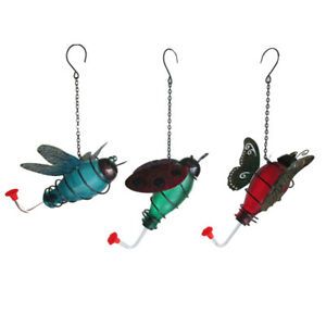 Infinity 16LGK051 Glass/Metal/Plastic Hummingbird Hang Nectar Feeder (Pack of 6)