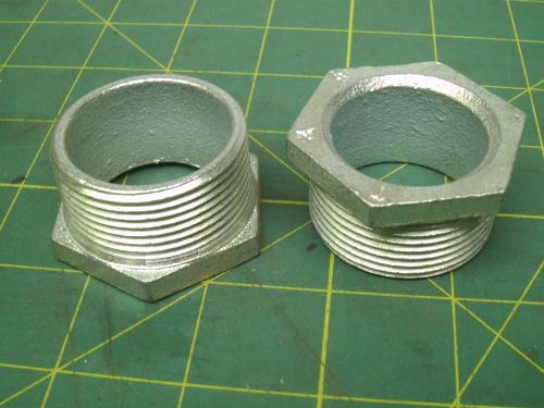 1 1/4 bushed conduit nipple hex head male thread die cast alloy (qty 2) #56789 for sale