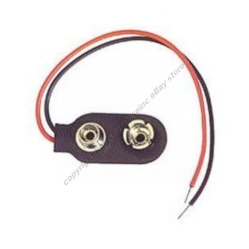 Lot1000 9V/Volt Battery Clip/Connector/Snap/Jack/Plug/Holder Wire/Lead/Cable