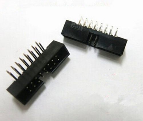 10 pcs 2.0mm 2*8 Pin 16 Pin Right Angle Male Shrouded PCB IDC Socket Box header