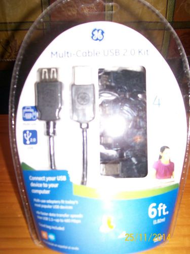 New General Electric Multi-Cable 2.0 USB Kit