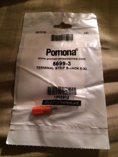 New One 1 Pomona 5699-3 Orange terminal strip B-Jack 6-32