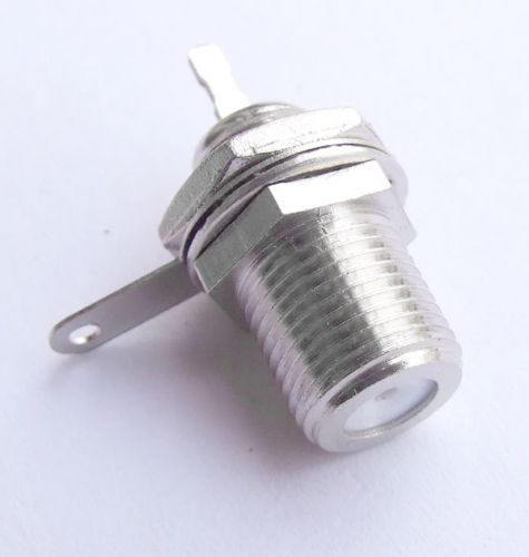 10 PCS F Type Female plug for Socket Panel Mount Screw knob Soldering iron