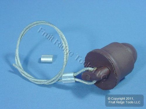 Leviton brown 18 series cam connector plug male protective insulator cap 18p21-h for sale