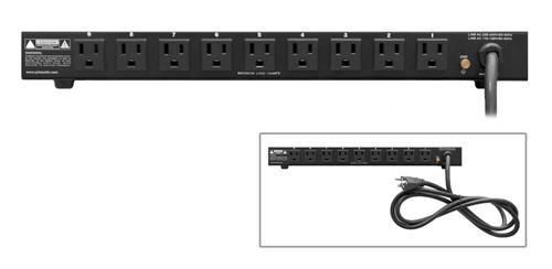 New pdbc70 1u rack mount power supply strip/9 outlets 15a 1800va ac power center for sale