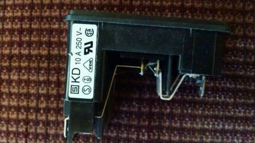 Schurter kd14.1101.151 / power entry module 10a 250v w/switch &amp; fuse for panel for sale