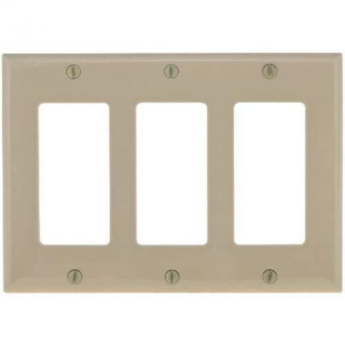 Deco Wall Plate 3-Gang Almond 602531 National Brand Alternative 602531