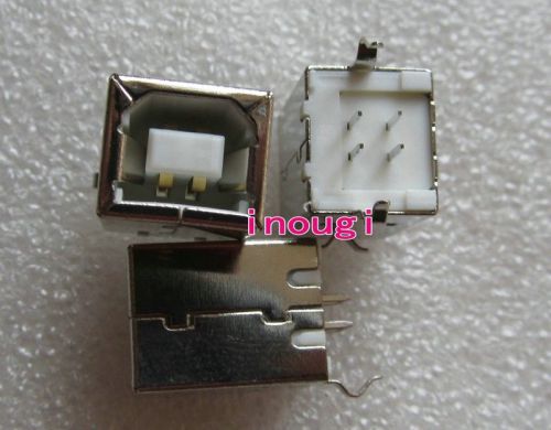 10pcs usb b 2.0 type-b female straight 180° socket connector for printer pcb for sale