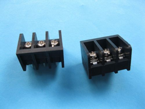 50 pcs black 3pin 8.25mm screw terminal block connector barrier type dc39b for sale