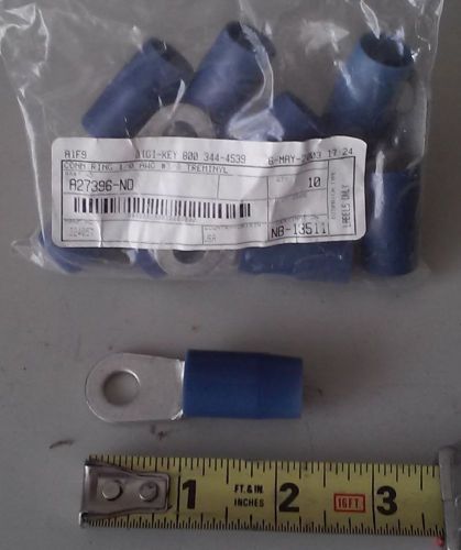 Qty 10 - connector ring 1/0 awg #3/8 terminal for sale