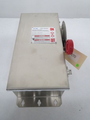 CUTLER HAMMER 4HD362 60A 600V 3P STAINLESS FUSIBLE DISCONNECT SWITCH B383298