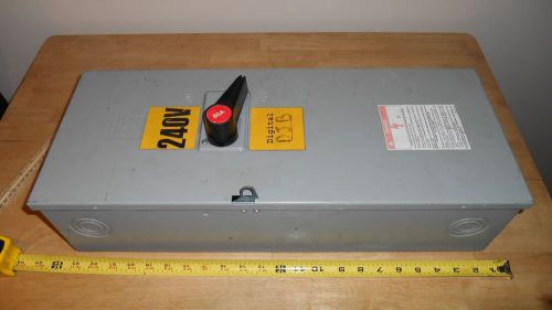60 AMP 3 Phase Federal Pioneer Breaker Panel Enclosed Switch Max. HP 50