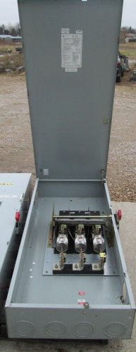 GE 600A DISCONNECT W/ FUSES TH3360R 600 VAC 500 HP HEAVY DUTY SAFETY SWITCH ()