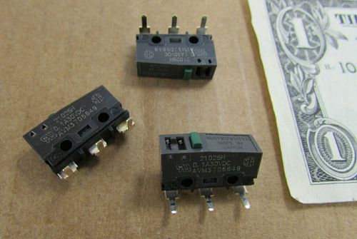 10 Matsushita AVM3 Micro Switches .1A 30V DC AVM3705649 Normally Open / Closed
