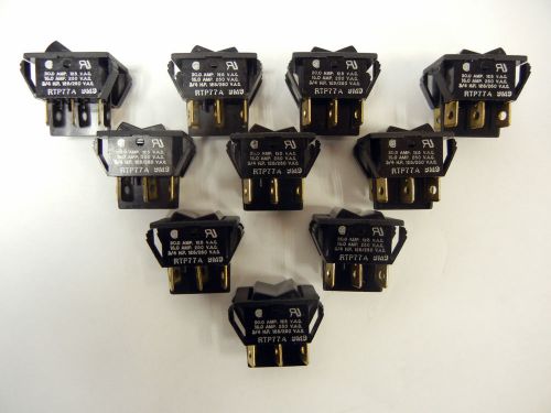 Lot of 10 oslo control rtp77a9m9 power rocker switches, 14a 14vdc,  brand new for sale