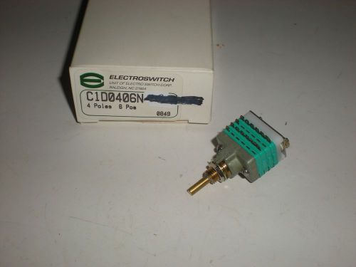 Electroswitch c1d0406n-a 1d0406n a 6 pos 4p 4 pole rotary switch new for sale