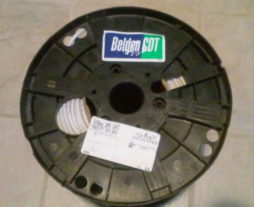 Brand new! 540&#039; spool belden 20 awg coaxial coax rg59 rg-59 indoor cable, white for sale