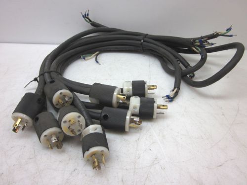 Lot 9 cci seoprene 105 14awg 600v water resistant wire +twist-lock plug 125v 15a for sale