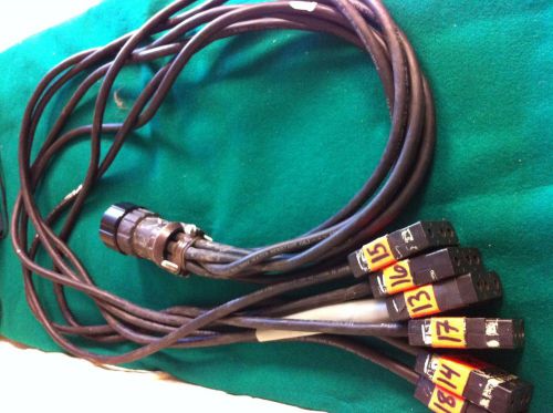 Power cord p-136-49-msha 12 awg water resistant, 6 cords into 19 pin connector for sale