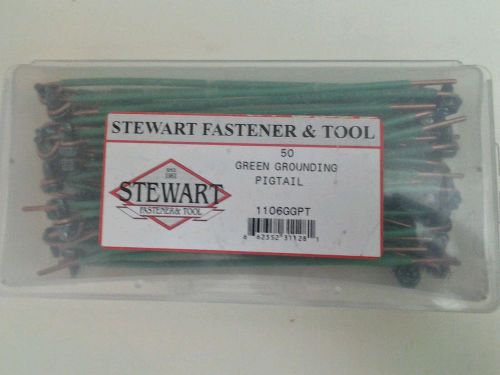 50 Solid Green #12 Grounding Pigtails 6&#034; Electrical Supplies