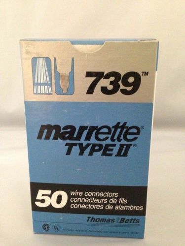 Blue Marrette Type II 739P Winged Wire Connector Qty 50