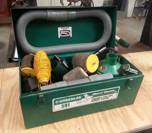 Greenlee No. 591 Mighty Mouse Fish Tape/Portable Blower System w/ Case