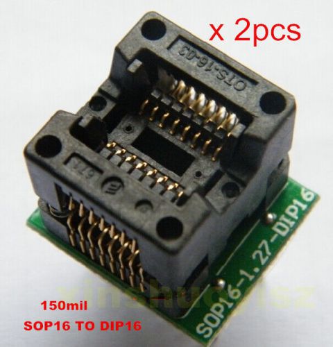 [2x] Universal SOP16 TO DIP16 Programmer  IC Socket Adapter Test Socket
