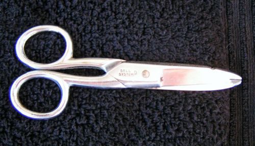 Vtg clauss 5 &#034; scissors~snips bell system d -- fremont ohio for sale