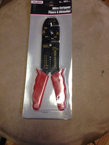 Wire stripper 8&#034; 6.0, 4.0, 2.5, 1.0, .75  + ignition terminals  new in pack for sale