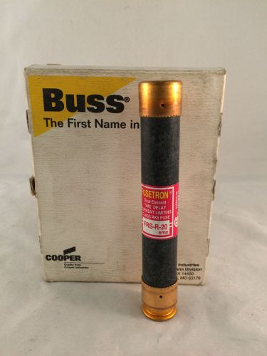 Box of 8 buss bussman fusetron frs-r-20 amp 600v class rk5 fuses for sale