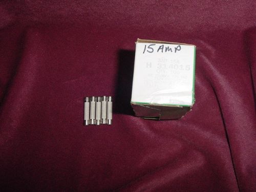 Littelfuse 3ab fuse 250 volt 15 amp 3ag (314 series) for sale