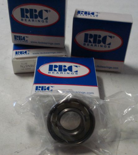 RBC BEARING 3016NSTN BF19 RADIAL BEARING,1/2IN SHAFT DIA 1-1/8IN OD ( LOT OF 4)
