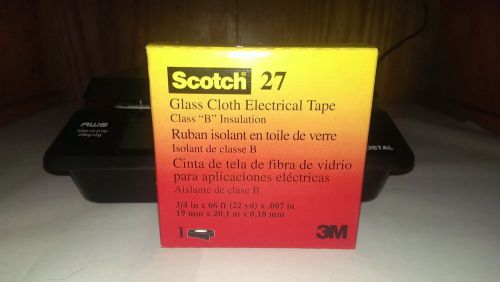 3m scotch 27 glass cloth electrical tape 3/4in x 66ft x .007in for sale