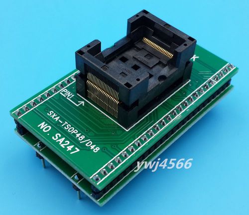 1 pcs tsop48 to dip48 tssop48  ic test socket programming adapter 0.5 pitch for sale